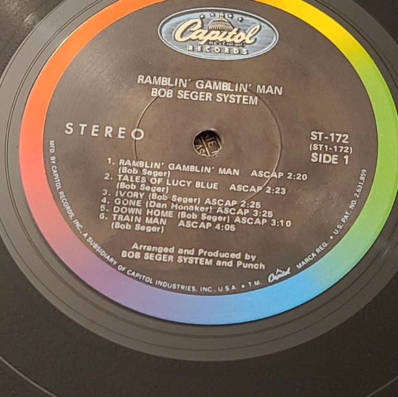 The Bob Seger System Ramblin Gamblin Man vintage record. Pristine Condition - Picture 7 of 11